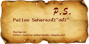 Pallos Seherezádé névjegykártya